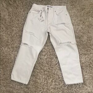 White Distressed Jeans